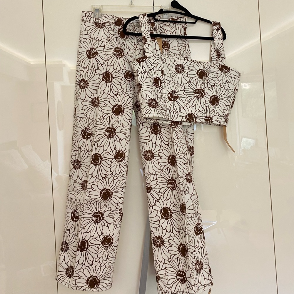 Reformation: Sunny Denim Two Piece Set